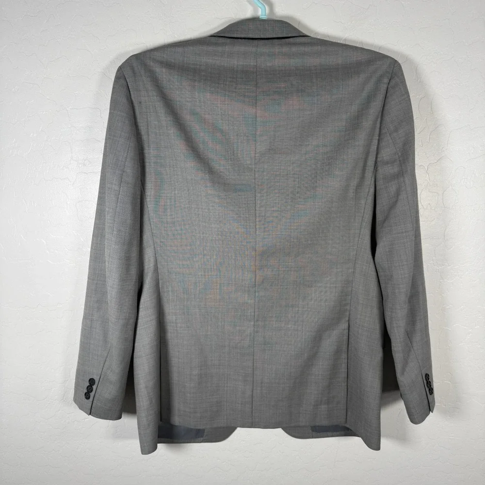 Bonobos Blazer Mens 42R Gray Slim Fit Two Button Wool Blend Sport Coat Plaid